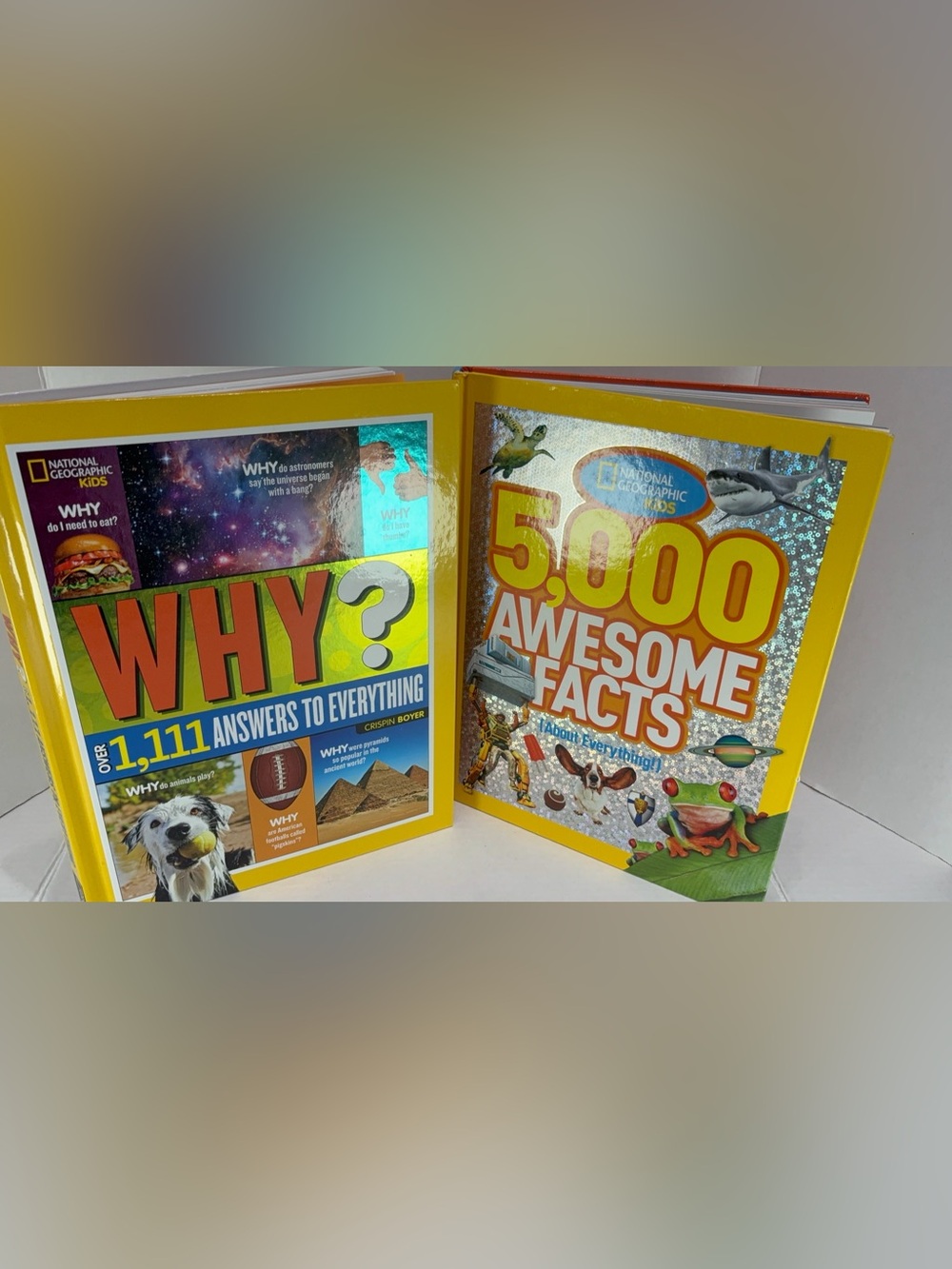 📚 National Geographic Kids 2 Book Lot: Why? 1,111 Answers + 5,000 Awesome Facts